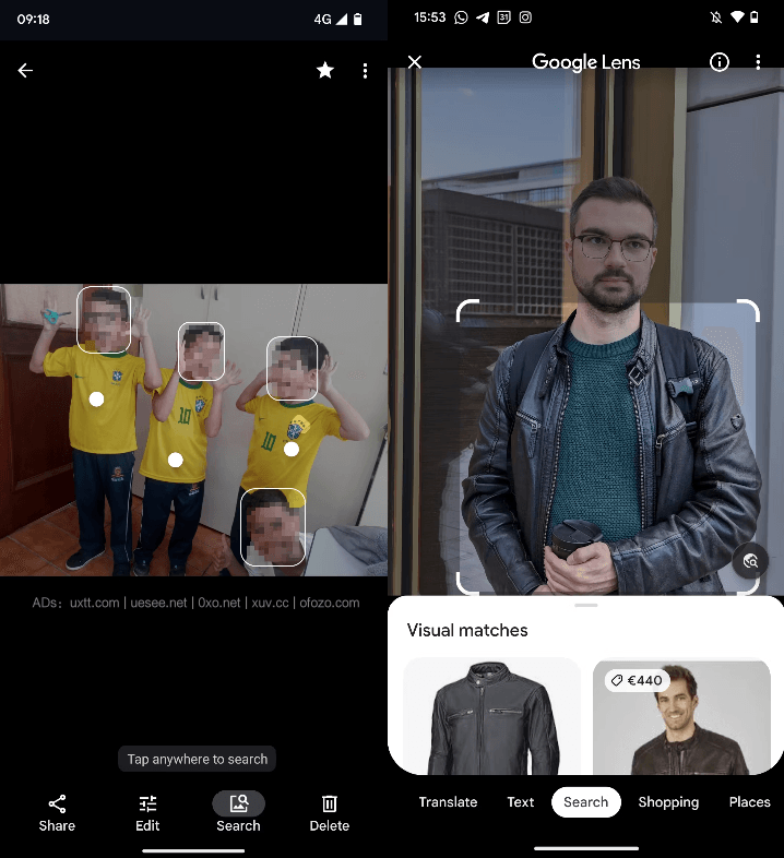 Google Photos 新增 Search 整合人脸识别和 Google Lens 功能 - 第2张图片
